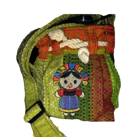 Source Unknown Handbags - LITTLE FRIDA KAHLO EMBROIDERED MINI SHOULDER BAG